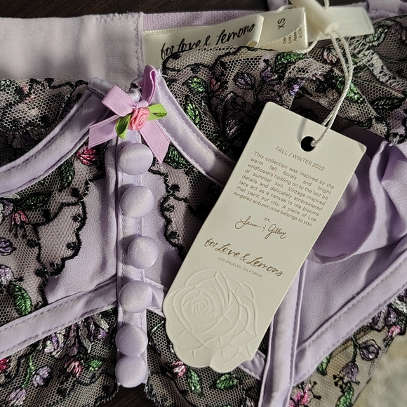 For Love And Lemons Lavender Lace Bralette - Picture 9 of 9